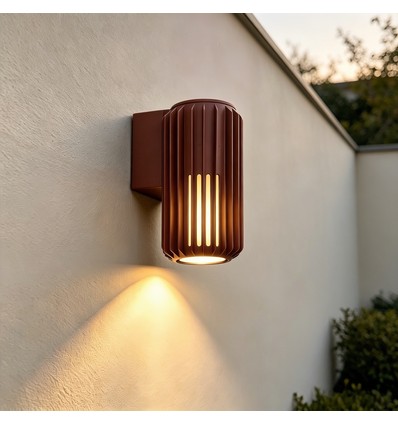 FYRON Wall Wandleuchte, Coffee - E27, IP54 Außenbereich