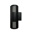 FYRON Duo Up/Down Wandleuchte, Schwarz - E27, IP54, Außen