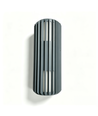 FYRON Duo Up/Down Wandleuchte, Grau - E27, IP54, Außenbereich