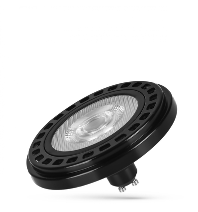 GU10 20W LED Spot AR111 - RA90, 30° Abstrahlwinkel, schwarzes Gehäuse, 5 Jahre Garantie