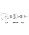 E12 auf E27 Adapter
