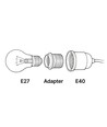 E40 auf E27 Adapter
