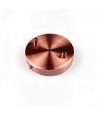 Baldachin in Kupferrot - Ø12cm, Höhe 2,5cm, 2 Löcher, Deckenrosette