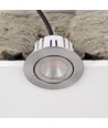 7W RA96 CCT + DimToWarm Einbaustrahler für Isolierung - Dimmbar, Loch: Ø6,8 cm, Maß: Ø9,3 cm, Edelstahl gebürstet