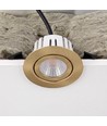 7W RA96 CCT + DimToWarm Einbaustrahler für Isolierung - dimmbar, Loch: Ø6,8 cm, Maß: Ø9,3 cm, Gold