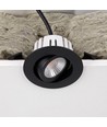 7W RA96 CCT + DimToWarm Einbaustrahler für Isolierung - Dimmbar, Loch: Ø6,8 cm, Maß: Ø8,3 cm, schwarz