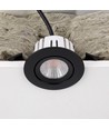 7W RA96 CCT + DimToWarm Einbaustrahler für Isolierung - Dimmbar, Loch: Ø6,8 cm, Maß: Ø8,3 cm, schwarz