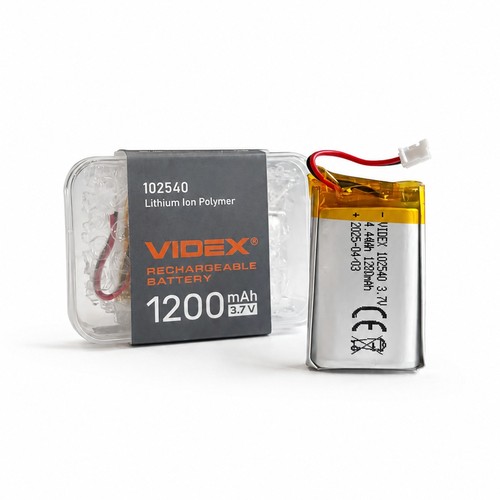 1200mAh Li-Pol Akku - Wiederaufladbar für Stirnlampen