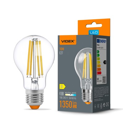 E27 10W LED Filament Birne - A60, Neutralweiß