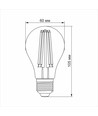 E27 10W LED Filament Birne - A60, Neutralweiß