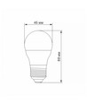 E27 6W LED Tropfenlampe - G45, Neutralweiß