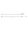 45W LED-Leuchte - CCT, komplett, lineare Beleuchtung