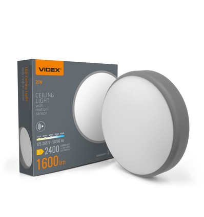 20W LED Deckenleuchte mit Bewegungsmelder - 5CCT, weißer Rand