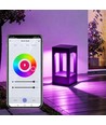 60cm RGB+CCT LED Pollerleuchte - Schwarz, 8W, IP65, Zigbee Hue kompatibel