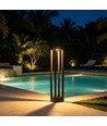 60cm RGB+CCT LED Pollerleuchte - Schwarz, 8W, IP65, Zigbee Hue kompatibel