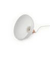 BIRK Weiß Ø19cm Pendelleuchte - E27 Fassung, 2m Kabel, Metall / Holz