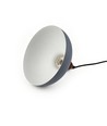 BIRK Grau Ø24cm Pendelleuchte - E27 Fassung, 2m Kabel, Metall / Holz