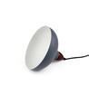 BIRK Grau Ø19cm Pendelleuchte - E27 Fassung, 2m Kabel, Metall / Holz