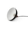 BIRK Schwarz Ø19cm Pendelleuchte - E27 Fassung, 2m Kabel, Metall / Holz