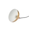 BIRK Messing Ø24cm Pendelleuchte - E27 Fassung, 2m Kabel, Metall / Holz