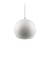 Weiße Ø20cm Pendelleuchte - E27 Fassung, 2m Kabel, Metall