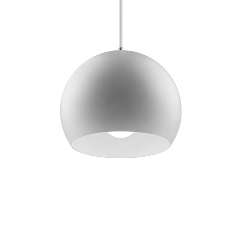 GLOBE Weiß Ø20cm Pendelleuchte - E27 Fassung, 2m Kabel, Metall