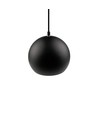 Schwarze Ø20cm Pendelleuchte - E27 Fassung, 2m Kabel, Metall