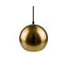 Messing Ø20cm Pendelleuchte - E27 Fassung, 2m Kabel, Metall