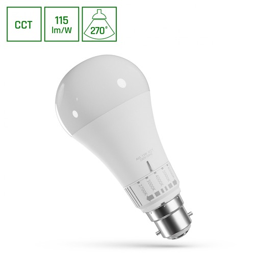 B22 13W LED Leuchtmittel - 5CCT, GLS, 5 Lichtfarben in einer Lampe