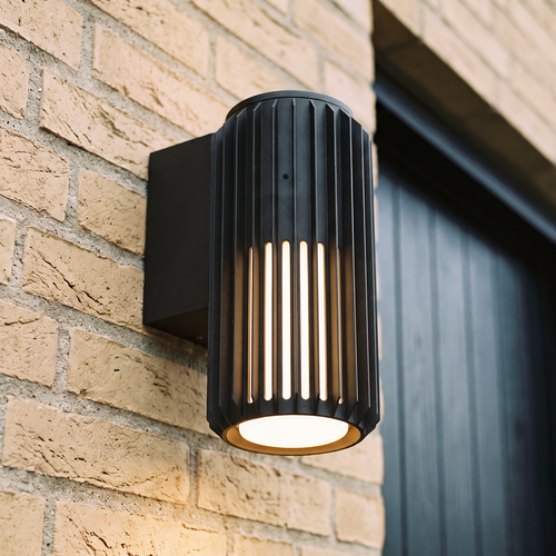 FYRON Wall Wandleuchte, Schwarz - E27, IP54 Außenbereich