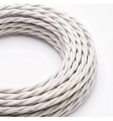 5m Textilkabel 2x0,75 mm² - 230V, schwarz