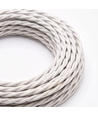 5m Textilkabel 2x0,75 mm² - 230V, schwarz