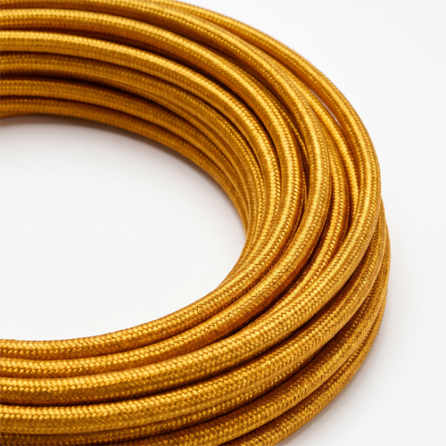 5m Textilkabel 2x0,75 mm² - 230V, schwarz