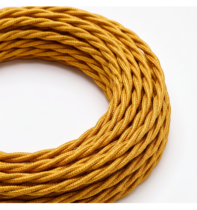 5m Textilkabel 2x0,75 mm² - 230V, schwarz