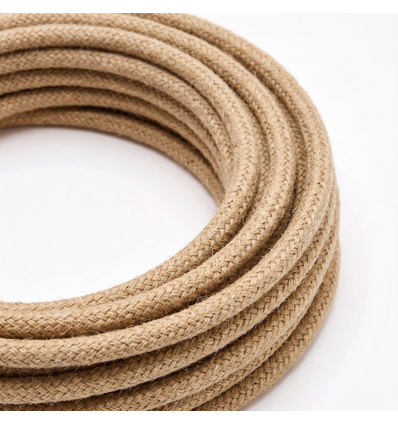 5m Textilkabel 2x0,75 mm² - 230V, schwarz