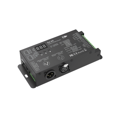 4-Kanal DMX512 & RDM Decoder - 12-48VDC, 4x8A