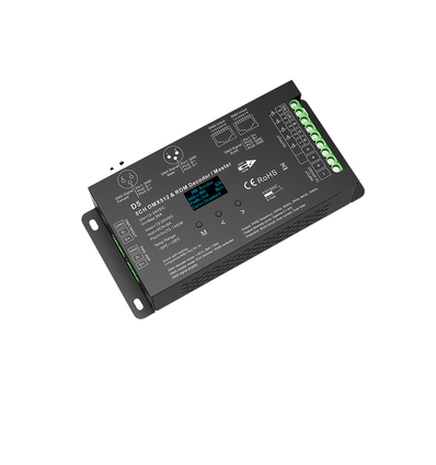 5-Kanal DMX512 & RDM Decoder/Master - 12-24VDC, 6A/CH