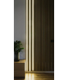 120cm LED Akustikpaneel-Set, schwarz - 2 Stk. CCT LED-Streifen mit 60W Netzteil - WiFi oder RF