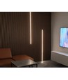 240cm LED Akustikpaneel-Set, schwarz - 2 Stk. CCT LED-Streifen (240cm) mit 78W Netzteil - WiFi oder RF