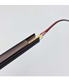 120cm LED Akustikpaneel-Set, schwarz - 2 Stk. Einfarbige LED-Streifen mit 60W Netzteil - WiFi oder RF