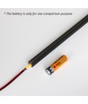240cm LED Akustikpaneel-Set, schwarz - 2 Stk. Einfarbige LED-Streifen (240cm) mit 78W Netzteil - WiFi oder RF