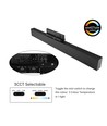 30/28/25W 3-Phasen LED-Lichtschiene - 60 cm, Schwarz