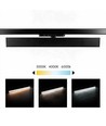 30/28/25W 3-Phasen LED-Lichtschiene - 60 cm, Schwarz