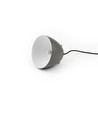 Graue Ø16cm Pendelleuchte - E27 Fassung, 2m Kabel, Metall / Holz