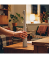 Wiederaufladbare LED-Tischleuchte - Weiß, innen/außen, 3-stufig dimmbar, IP44, 40 cm