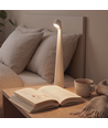Wiederaufladbare LED-Tischleuchte - Weiß, innen/außen, 3-stufig dimmbar, IP44, 40 cm
