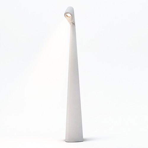 Wiederaufladbare LED-Tischleuchte - Weiß, innen/außen, 3-stufig dimmbar, IP44, 40 cm