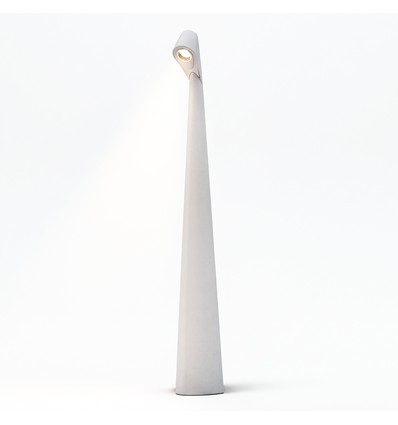 Wiederaufladbare LED-Tischleuchte - Weiß, innen/außen, 3-stufig dimmbar, IP44, 40 cm