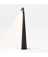 Wiederaufladbare LED Tischleuchte - Schwarz, innen/außen, 3-stufig dimmbar, IP44, 40 cm
