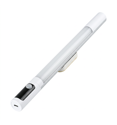 Wiederaufladbare Schrankleuchte - 38cm, weiß, PIR-Sensor, CCT, LCD-Display